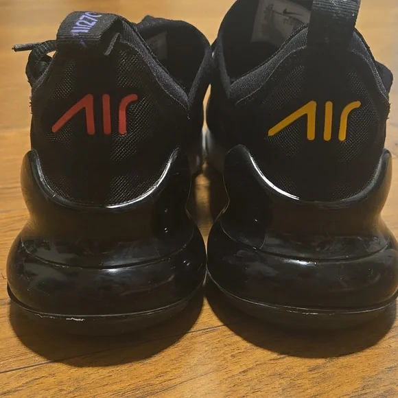 Nike Air Max 270 Black Sneakers with Multicolor Accents - Picture 6 of 13